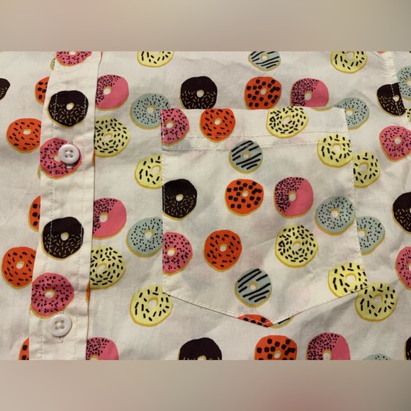 Men’s Public Opinion Donut Short Sleeve Button-Up Shirt Size M - Picture 6 of 6